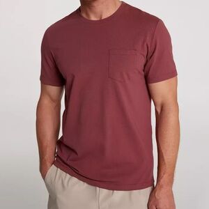 NWOT VRST Mens Essential Pocket Tee in Brick Red - Size XL